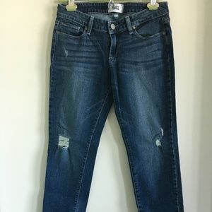 Paige Ripped Cropped Jeans